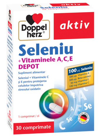Aktiv Seleniu + Vitamina A, C, E Depot Doppelherz – 30 capsule